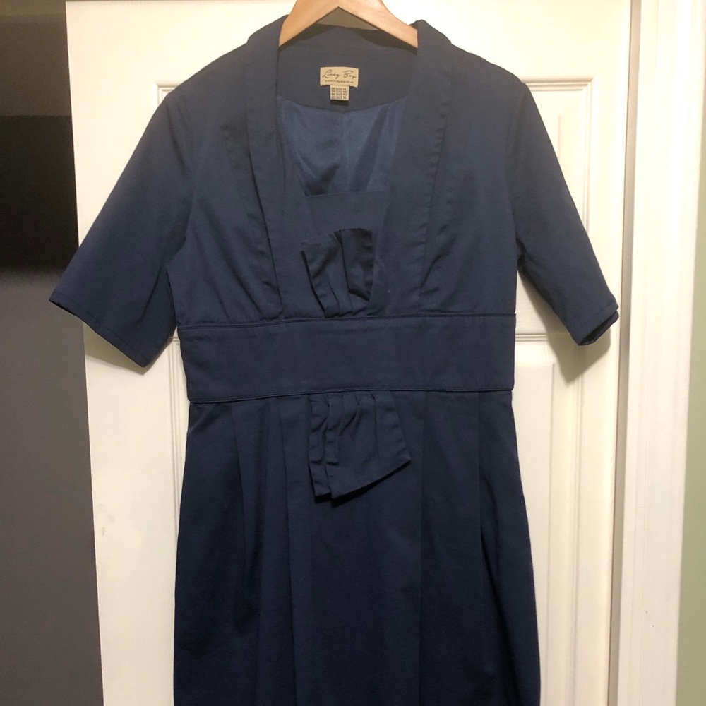 Navy Asian inspired Lindy Bop Dress
